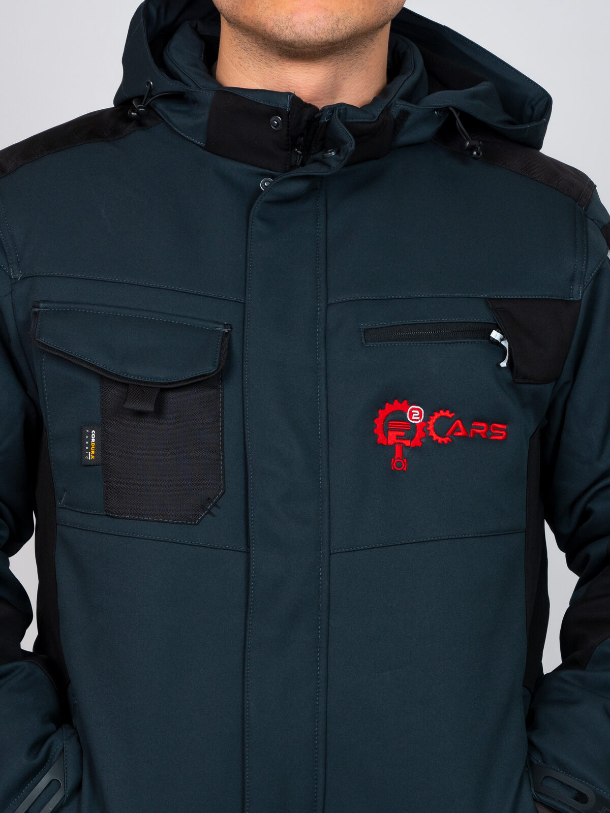 Workwear Winterjacke mit Logo-Stickerei